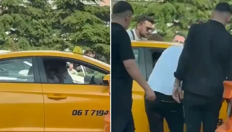 Trafikte Tartıştığı Taksi Şoförüne Yumruk Atan Gence Sert Tepki