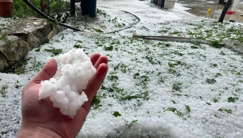 Haziran Ayında Sıcak Havaların Yerini Dolu Sürprizi Aldı