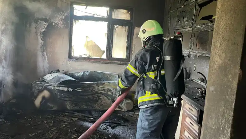 Yangın Felaketi: Mutfağı Saran Alevler Korku Dolu Anlar Yaşattı